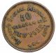Hussey ' S Special Message Post Time Is Money N.  Y.  City Civil War Token F - 630ak - 1a Exonumia photo 1