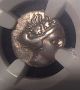 Nymph Histaia,  Ancient Greek Silver Euboia Tetrobol Drachm Greece Not Rome Ngc Coins: Ancient photo 1