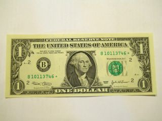 Uncirculated 2003 $1.  00 Star Note photo