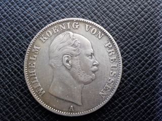 1861 - A German States: Silver Prussia 1 Thaler - Xf photo