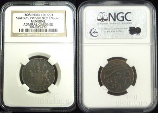 Ngc Certified 1808 Admiral Gardner Shipwreck Treasure Coin East India Co photo