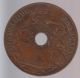 French Indo China 1 Cent 1908 A Bronze Coin Xf Asia photo 1