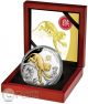 Monkey Lunar Year Gold Plated 5 Oz Silver Proof Coin 8$ Niue 2016 Australia & Oceania photo 2