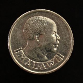 Malawi 5 Tambala.  Km9.  2a.  Ef.  Africa Coin.  Birds.  Heads Of State. photo