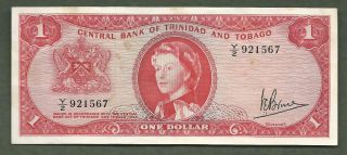 Trinidad And Tobago $1 Qeii 1567 photo