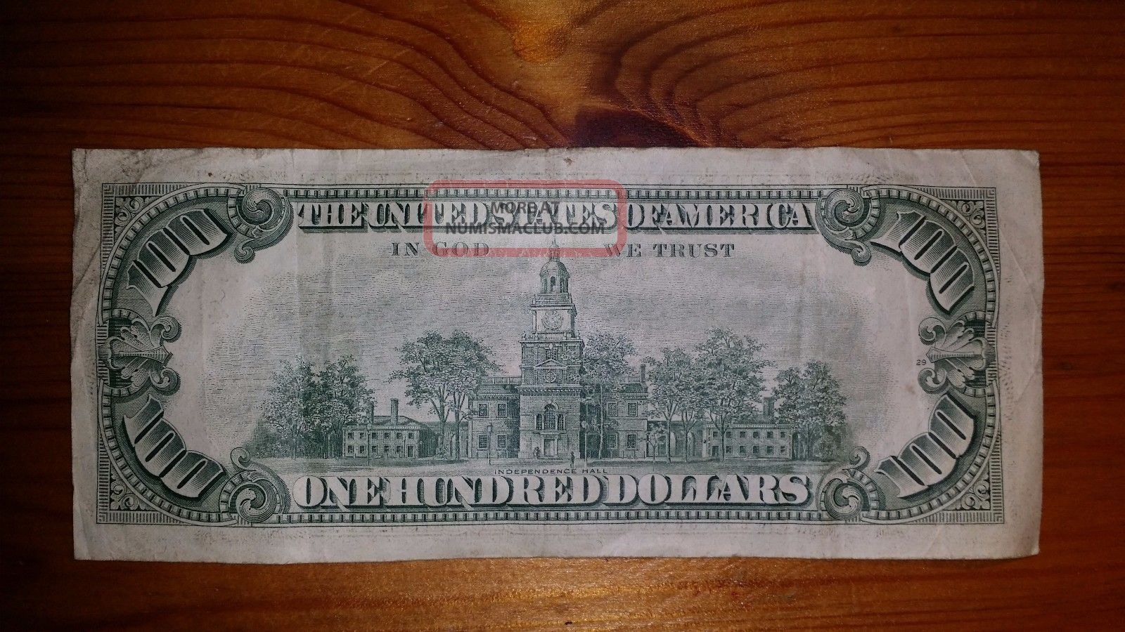 1974 100 One Hundred Dollar Bill Federal Reserve Note D13348983a 