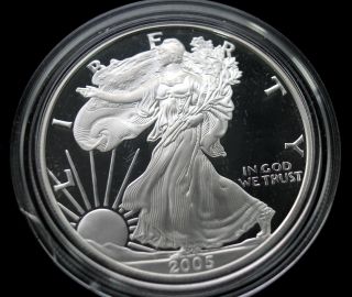 2005 Walking Liberty 1 Dollar 1 Oz.  Fine Silver United States Of America photo