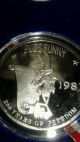 1987 - 1 Oz.  999 Fine Silver Bugs Bunny - Looney Tunes Commemorative Coin Silver photo 3