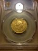 1886 Argentina 5 Peso Gold Coin - Pcgs Au53 2nd Highest Graded Coin In The World South America photo 1