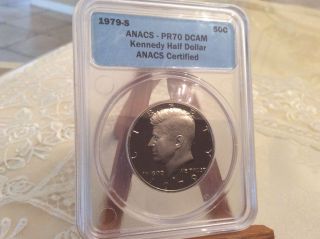 1979 - S Kennedy Half Dollar Anacs Certified Pr 70 Deep Cameo photo