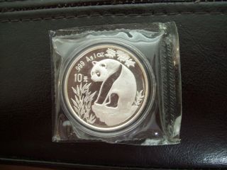 1993 1oz Silver Chinese Panda Coin photo