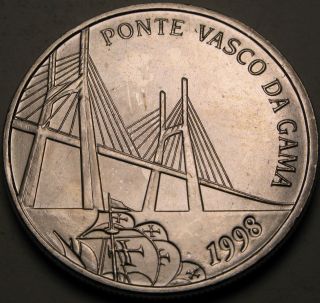 Portugal 500 Escudos 1998 - Silver - Bridge Vasco Da Gama - Unc - 1146 猫 photo