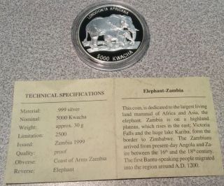1999 Zambia 5000 Kwacha 