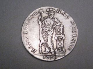 Netherlands Utrecht 1794 Silver 1/4 Gulden (5 Stuivers) photo