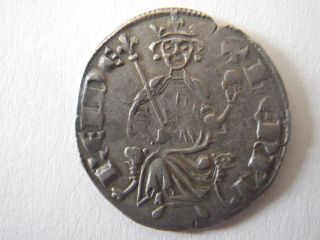 Latin East Gorgeous Silver Gros Cyprus Henri Ii 1310 - 1324 4.  53 Grams Crusades photo