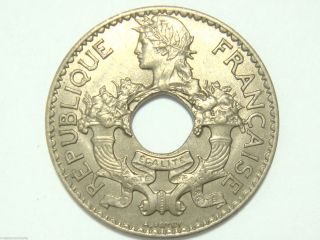 1939 French Indo - China 5 Cents Bu photo