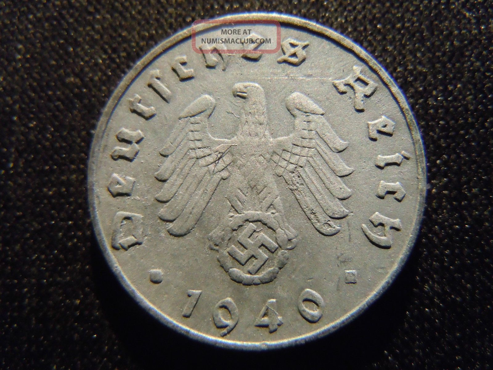 1940 - J - German - Ww2 - 5 - Reichspfennig - Germany - Nazi Coin - Swastika - World - Ab - 5283 - Cent Germany photo