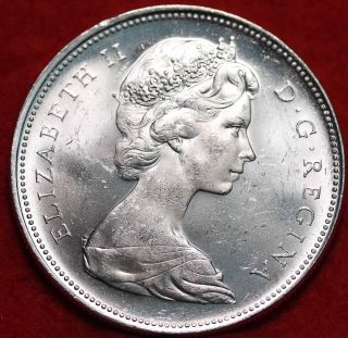 Uncirculated 1966 Canada Silver Dollar Foreign Coin S/h photo