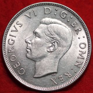 Uncirculated 1945 Great Britain Silver 2 Shillings Foreign Coin photo