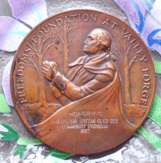 1968 Freedom ' S Foundation At Valley Forge Hollywood Civitan Club Medallion photo