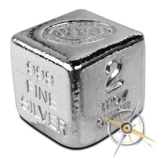 Wow 2 Oz Pure.  999 Silver Yeager Poured Loaf Cube $52.  88 Buy It Now photo