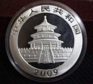 2009 China 1 Oz Silver Chinese 10 Yuan Panda Coin photo