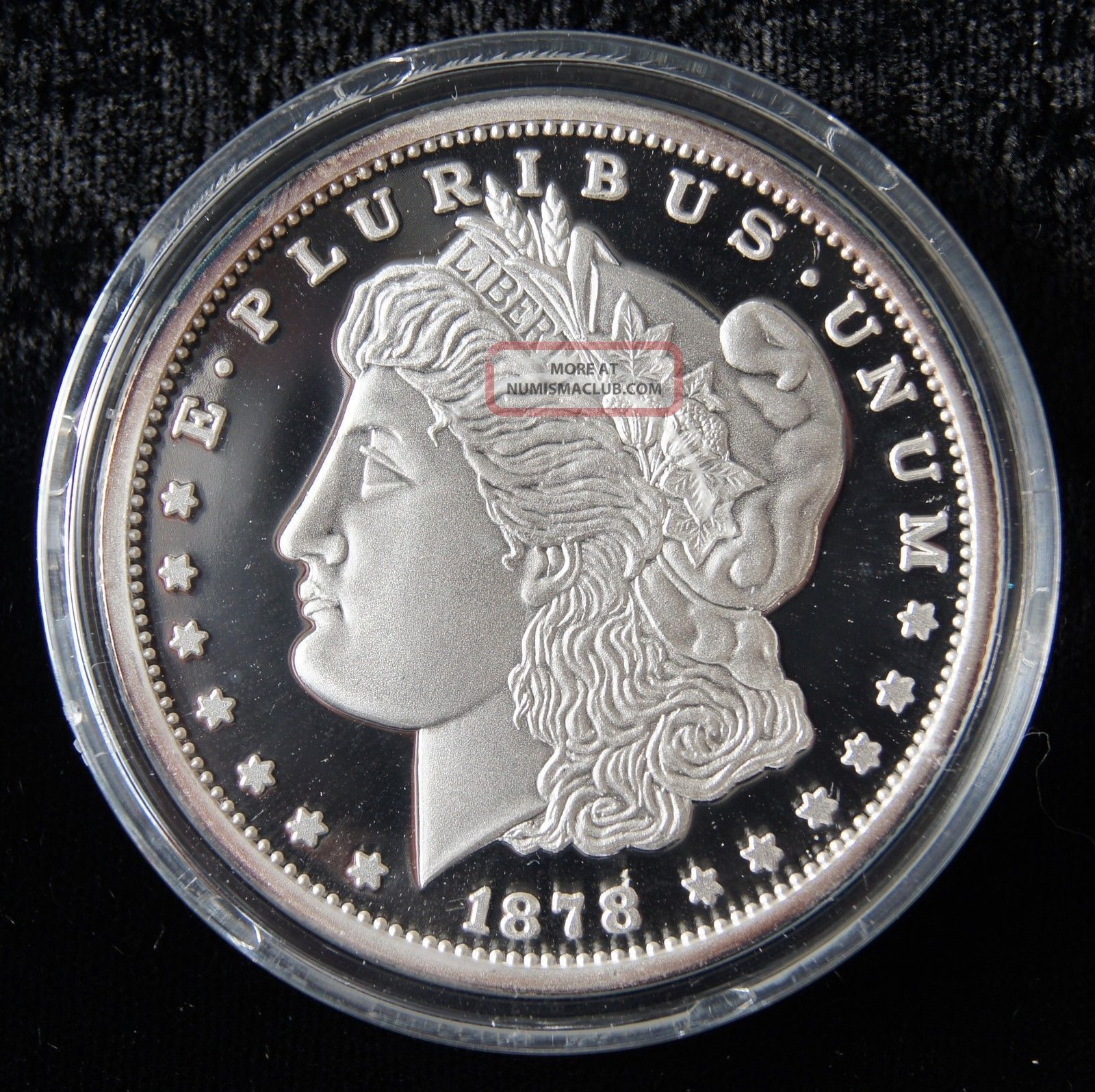 1878 1 Dollar 2oz. 999 Pure Silver Proof United States Coin (0516)