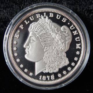 1878 $1 Morgan Dollar 2oz.  999 Pure Silver Proof United States Coin (0516) photo