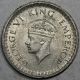 1943 India Silver 1/2 Rupee Coin (raj Great Britain Empire) India photo 1