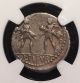 Titurius Ancient Roman Republic Silver Denarius Ngc Certified Rape Of The Sabine Coins: Ancient photo 3