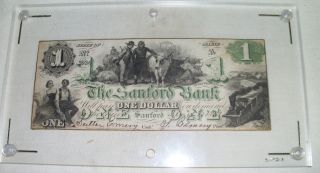 1861 Sanford,  Me - The Sanford Bank $1 March 4,  1861 Green photo