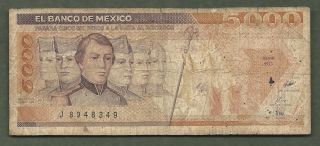 Mexico 5000 Pesos 8349 99 Cents Or Less photo