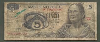Mexico 5 Pesos 5000 99 Cents Or Less photo
