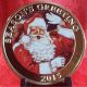 2015 Gold Encased Over Silver Plated Season ' S Greeting Santa & Golden Bells 1 Oz Silver photo 2