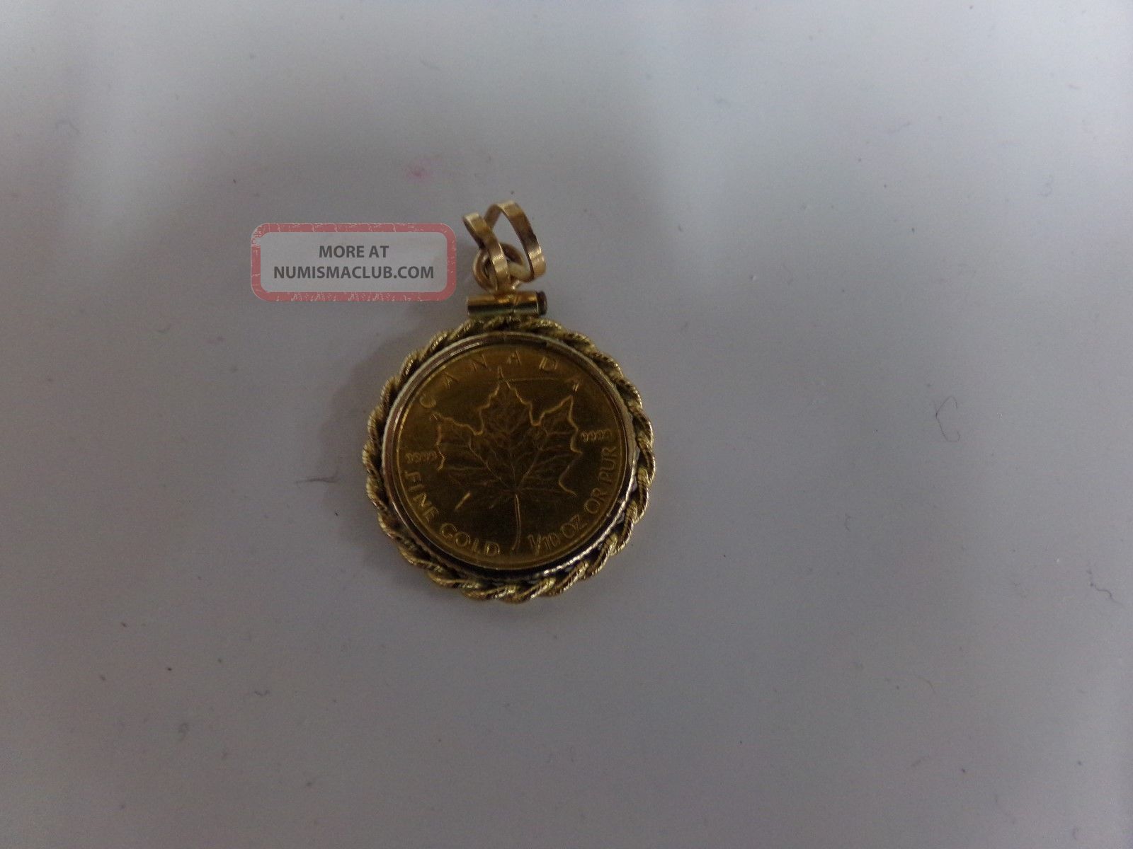 1991 $5 1/10 Oz Or Pur 9999 Fine Gold Canada Coin Elizabeth Necklace ...