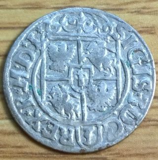 1620 ' S Silver 1/24 Thaler Rare Old Antique Renaissance Medieval Era Coin photo