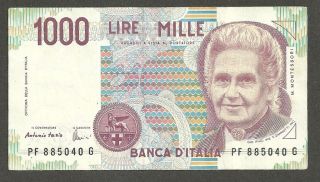 Italy 1000 Lire,  Pick 114, photo