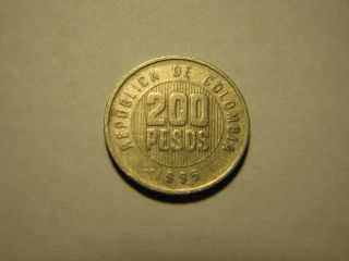1995 – Colombia – 200 Pesos Coin photo