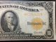 $10 Gold Seal Certificate Ten Dollar Bill 1922 White Speelman Note 2243 Large Size Notes photo 2