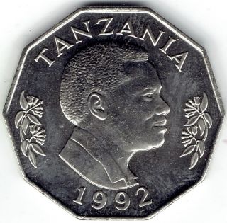 Tanzania 5 Shilingi 1992 Km23a.  2 - Bu photo