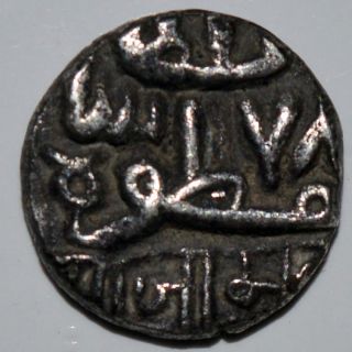 Indian Princely State Nawanagar Silver Kori Coin Very Rare - 2.  24gm photo
