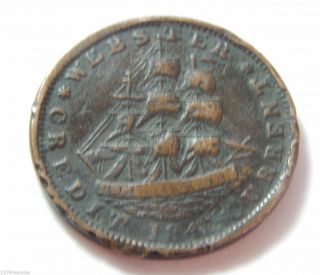 1841 Us Hard Times Copper Token - Daniel Webster Htt 18 photo