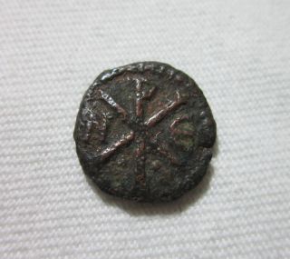 Byzantine.  Ae Pentanummium,  Justinian I,  527 - 565 Ad.  Nikomedia.  Scarce. photo