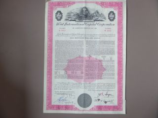 Ford International Capital Corporation Bond Certificate 1969 $1000 photo
