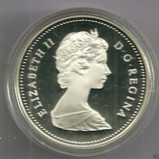 1834/1984 Proof Frosted Canada Silver Dollar Cameo Toronto photo
