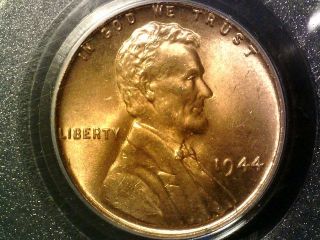 1944 Pcgs Ms66 Red Lincoln Cent photo