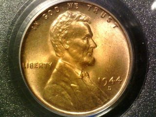 1944 D Pcgs Ms66 Red Lincoln Cent photo