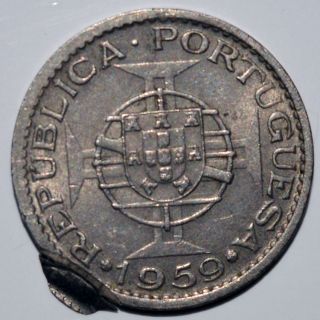 Portugal India Nickel Coin Very Rare - 3.  47gm photo