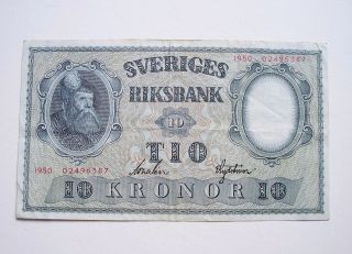 Sweden 10 Kronor 1950 / P - 40k photo