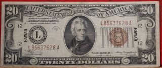 1934 - A U.  S.  $20 Federal Reserve Note photo